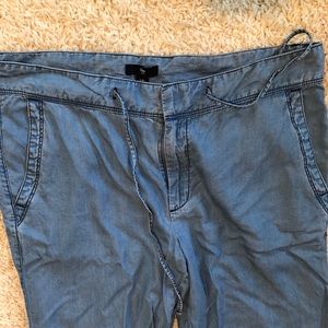 Gap chambray tie pants